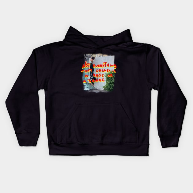 Graffiti in the streets Kids Hoodie by Diyutaka